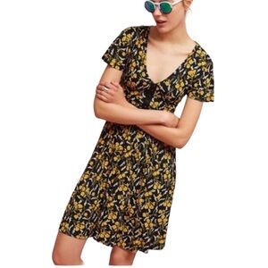 Maeve (Anthropologie) Paris floral fit & flare dress XS excellent condition